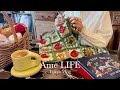 vlog｜編み物バッグ作りとZARAで買い物をする日常🍓🌼｜代官山でアクセサリーを受取り｜オートミールを食べる