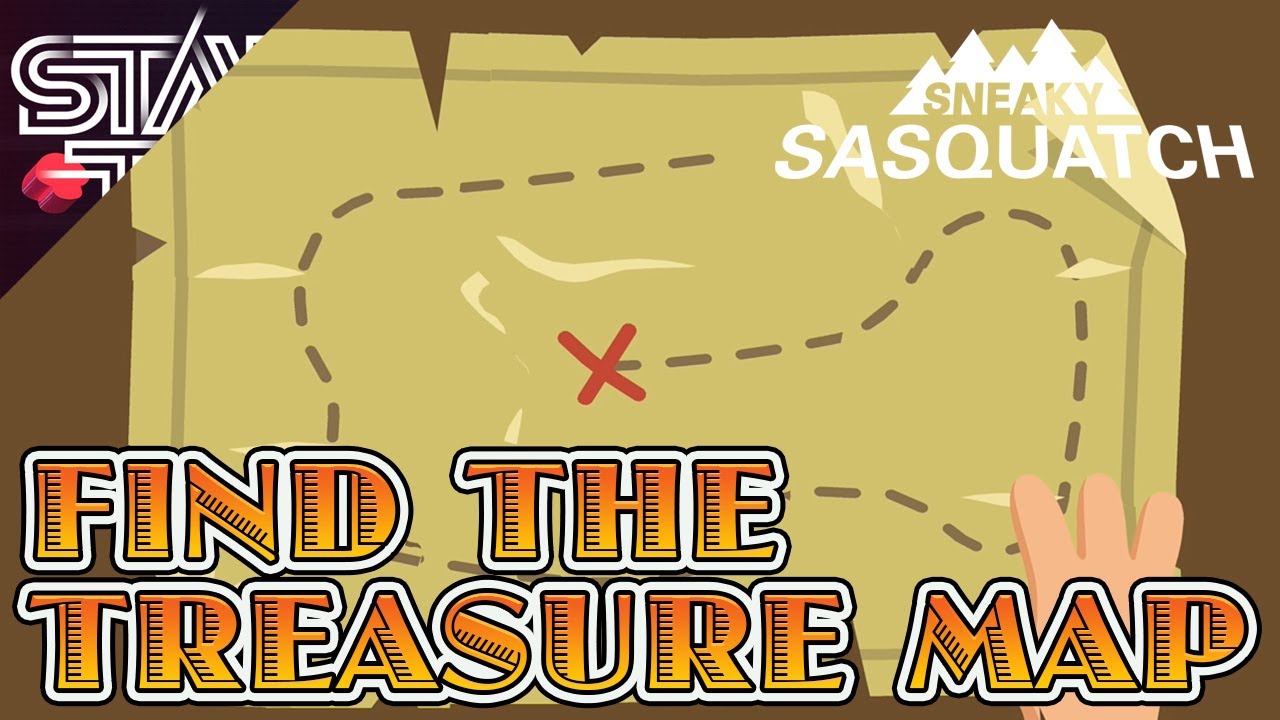 Sneaky Sasquatch How To Find All Treasure Map Pieces Youtube