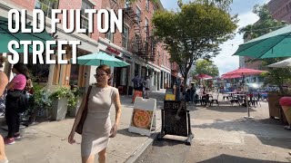 DUMBO Ferry to Brooklyn Bridge Walking Tour along Fulton Street [4K]