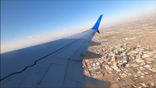 {4K} {FULL FLIGHT] Phoenix (PHX) - San Francisco (SFO) — United Airlines — Boeing 737-824 — N36247 Video Flights Begin From Santa Fe To Phoenix
