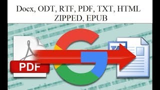How to Convert a PDF File Into an Editable Text Document " Docx, ODT, RTF, PDF, TXT, HTML " screenshot 1
