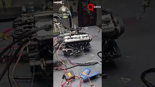 Mini V12 Sounds Like a Real Dragster 🔥🏎️ | Insane Engine Sound Test #shorts