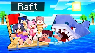 5 KIDS On A RAFT In Minecraft! screenshot 4