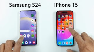 Samsung S24 vs iPhone 15 | SPEED TEST