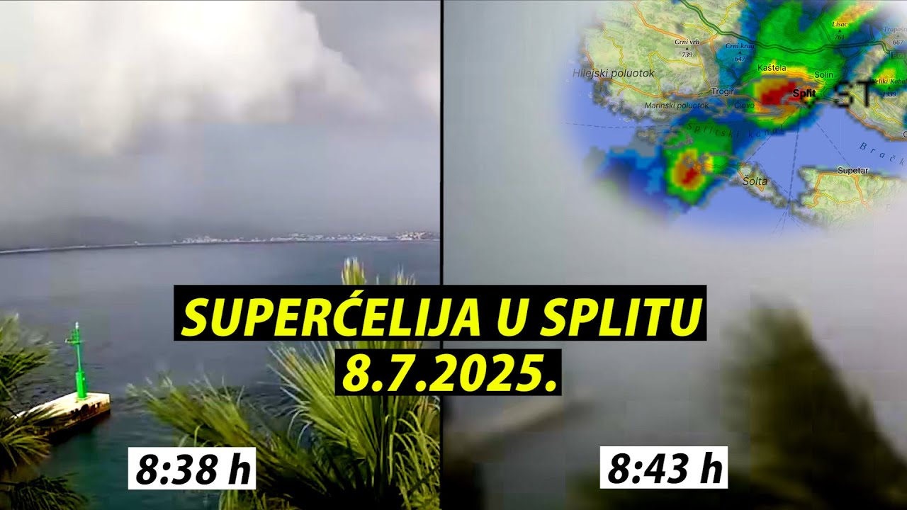 Orkansko nevrijeme u Splitu 08.07.2025. [Analiza nastanka oluje]