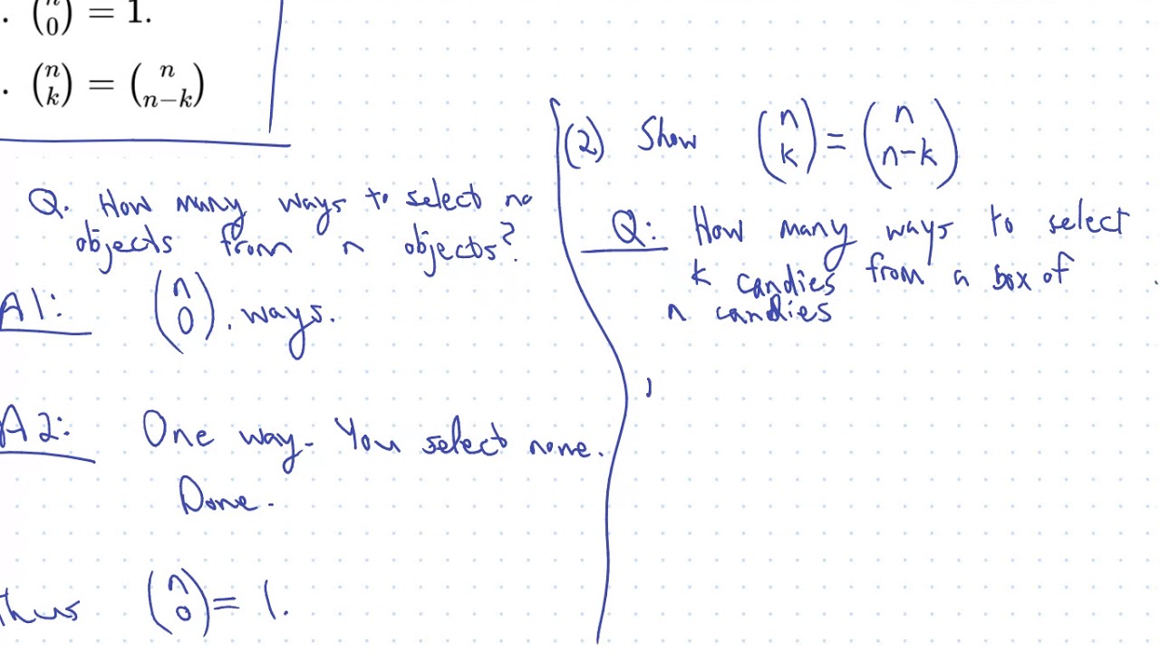 The Binomial Theorem And Combinatorial Proofs