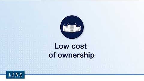 CIJ Printer   Linx 8800 Series   Low Cost of Ownership