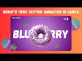 EASY Canva Website Animation: Design a Donut Landing Page in 10 Minutes!