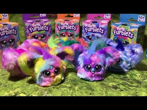 Furby Furblets K-Pop Luv-Lee Purple and Blue Plush