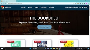 Bookstore Website developed using Html, Css, Javascript & Php.