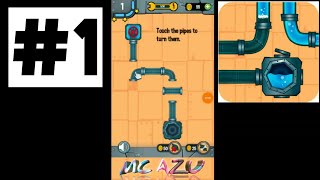 #waterpipes #waterpipessolution Water pipes classic level 1 - Gameplay Walkthrough solution | MC AZU screenshot 4