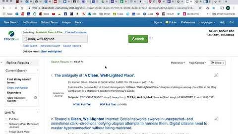 Using Databases for Research
