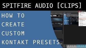How To Save Custom Kontakt Presets