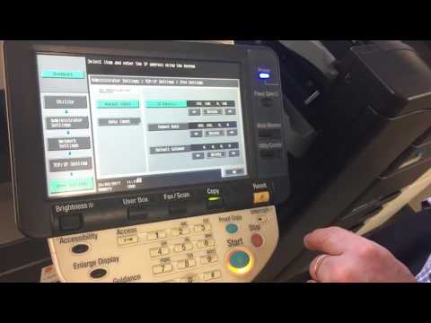 Konica Minolta: How to Update IP Address (C220/283 Series)