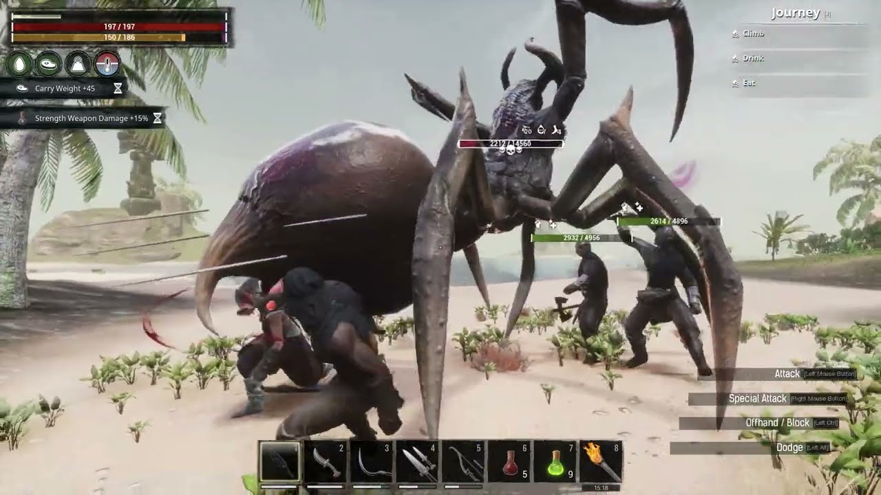 Conan Exiles - Demon Spider Boss Fight | Challenging Gameoneer Server
