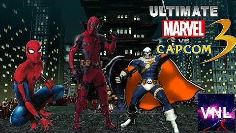 Spider-man/Deadpool/Taskmaster| Ultimate Marvel vs Capcom 3 Arcade Part 2