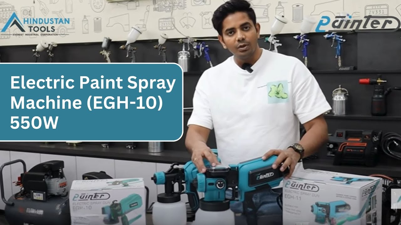 Effortless Precision: Electric Paint Sprayers By Painter Spray Guns (EGH-10) 550W