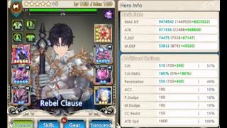 [King's Raid] Rank 1 Champ PvP with Rebel Clause