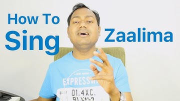 How To Sing "Zaalima - Raees" Bollywood Singing Lessons By Mayoor