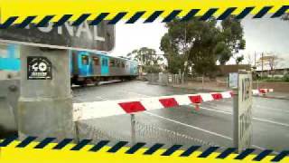Flashing red lights and activated gates at level crossings mean stop! - National Rail Safety Week