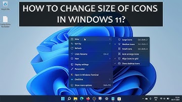 How to Resize Windows 11  Icons