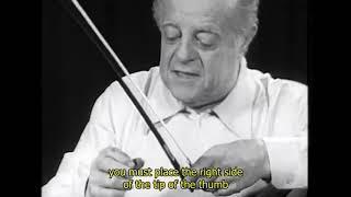 Andre Navarra - My Cello Technique Part 1 (New English subtitles): The Bow Technique of Navarra.