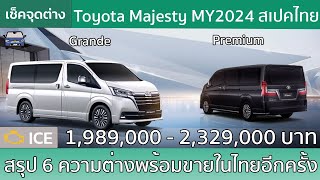 Toyota Majesty กลับมาขายในไทยแล้ว! พร้อม 6 ออปชั่นใหม่เพื่อความสะดวกสบาย