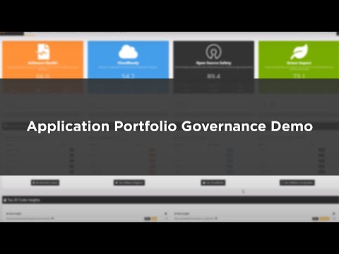 CAST Highlight – Application Portfolio Governance Product Demo - video from CAST