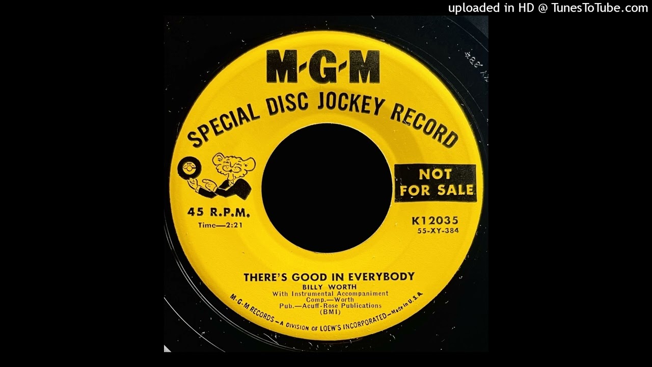 Billy Worth - There's Good In Everybody - MGM Records