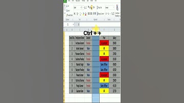 How to insert Rows and Columns in Excel | Shortcut Keys to insert Rows/Columns #Shorts #excelShorts