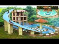 Amazing Top 2 Videos! How To Build Bamboo Resort , Bamboo Fish Pond , Swimming Pool & Water Slide