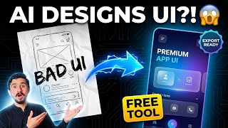 Free AI UI Design Tool 😱 | Create Website &amp; App UI Instantly (Export Ready)