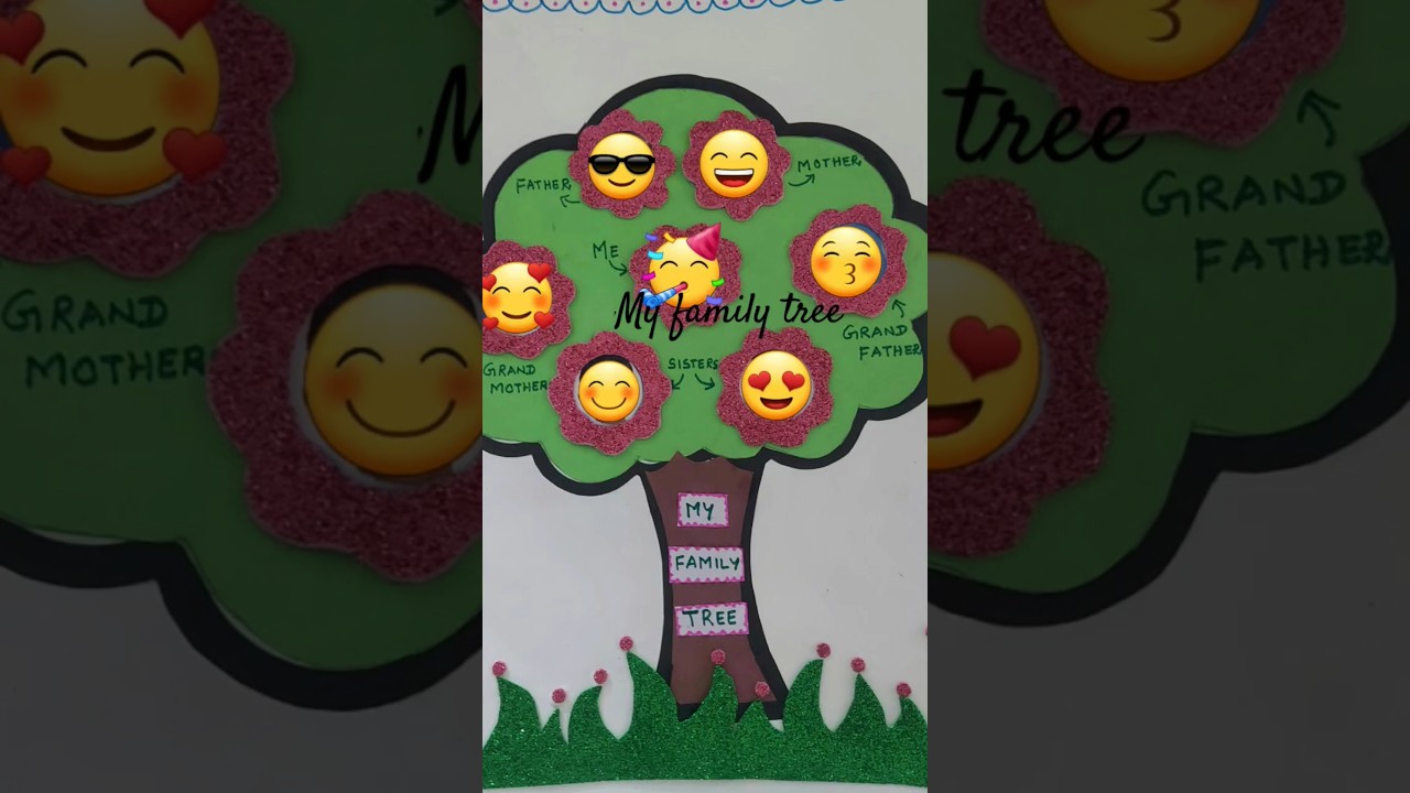 My family tree project for kids #art #project #craft #diy #schoolproject #art
