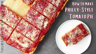 How to Make Philly Style Tomato Pie with Peggy Paul Casella of ThursdayNightPizza.com