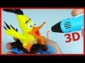 Делаем Чака 3D ручкой. Angry Birds в кино. DIY 3D Pen.