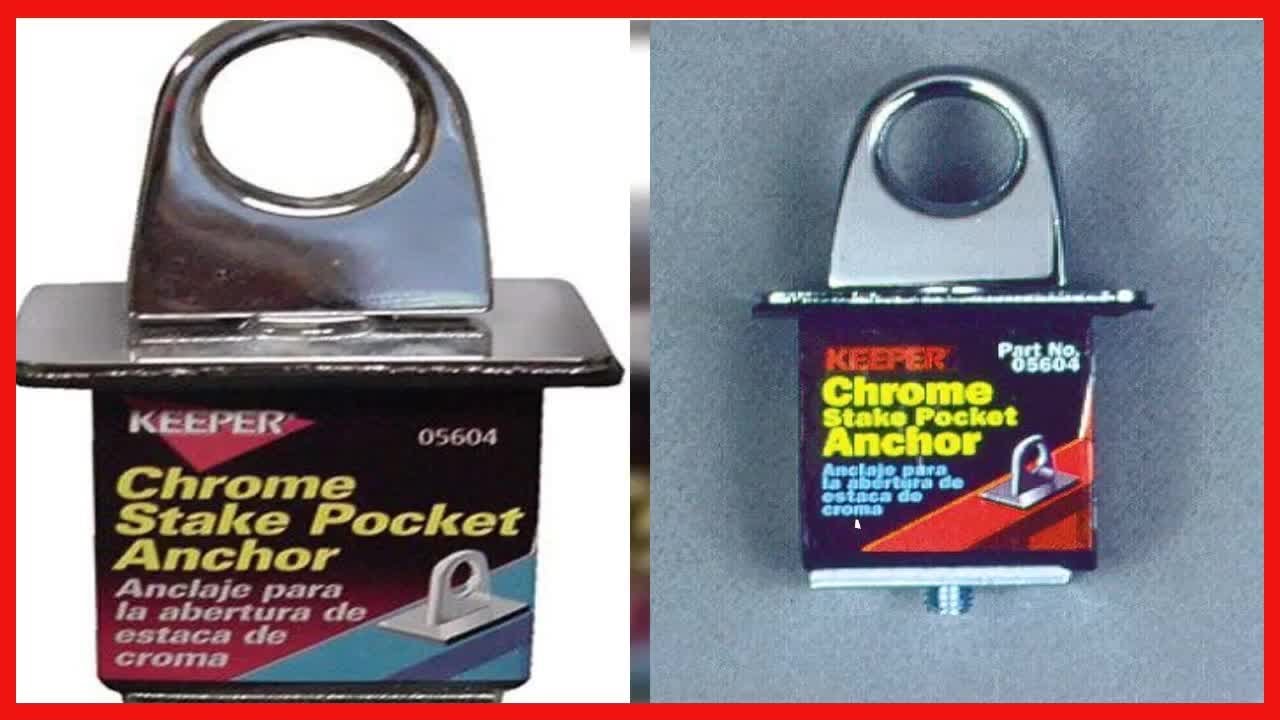 Keeper 05604 Chrome Stake Pocket Anchor Point