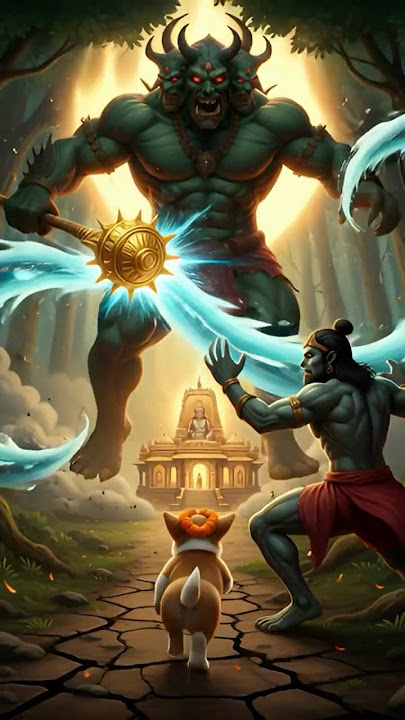 Poor Puppy Attacked by Demon, Saved by Hanuman