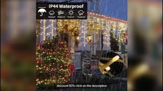 5M Christmas Garland LED Curtain Icicle String Lights Droop 0.4-0.6m AC 220V Garden Street Outdoor D