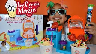 DIY YOUNG CHEF ICE CREAM MAKER  - MAKE YOUR OWN ICE CREAM | M&M's | STRAWBERRIES