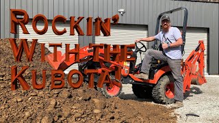 20 Ton Creek Rock Gravel Base With Kubota BX23S - More Stickers!!!