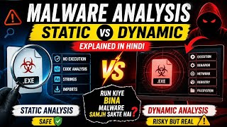 Static vs Dynamic Malware Analysis | SOC Analyst Explained in Hindi #cybersecurityinhindi #tech 