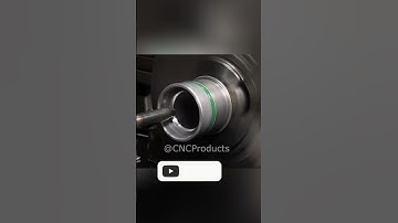 Increasing the inner diameter of an aluminum bushing using CNC #lathe #cnc #cncprocessing