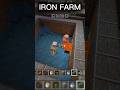 Iron Farm Pocket Edition Minecraft #ytshort #minecraft #gaming #shorts #short