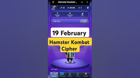 Hamster Kombat Dev Game Daily Cipher 19 February | Hamster Kombat Daily Cipher Code #hamsterkombat
