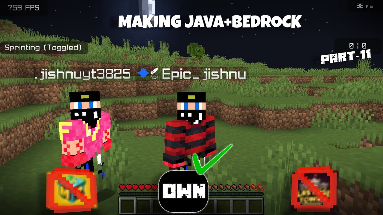 make your own `JAVA+BEDROCK` server || part- 11 ( java+bedrock edition ...