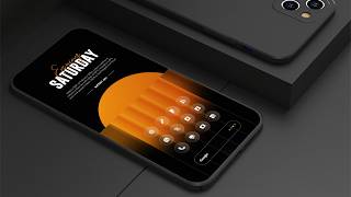 This Android Setup is GLOWING! 🟠 (Best KWGT Widgets + Nova Launcher) screenshot 5