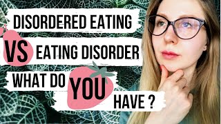 EATING DISORDER vs DISORDERED EATING | what is the difference, anorexia, bulimia, binge eating