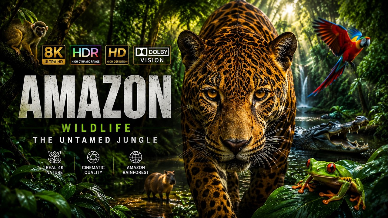 Amazon Jungle Wildlife – 8K HDR Cinematic Nature Experience