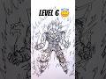 How to draw Vegeta in different levels😳　#shorts #anime #drawing #dragoball #vegeta