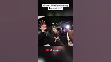 Grown Ahh Man Getting Facepaint Shortsfeed Viral Viralshort Youtuber 